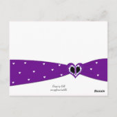 Postale Carte de table ruban violet (Dos)