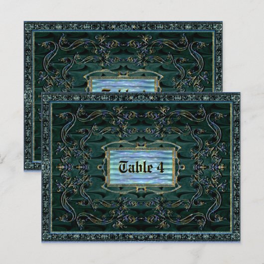 Postale Carte de table TriompheL Marda (Devant / Derrière)