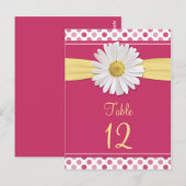 Postale Carte de table Watermelon Pink Polka Dot (Devant / Derrière)