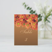 Postale Carte de tableau Fleurs d'automne (Debout devant)