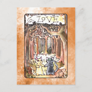 Postale Carte de tarot d'amour