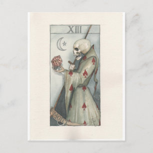 Postale carte de tarot de mort murphy dominic