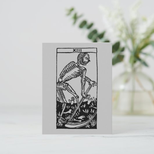 Postale Carte de tarot : La mort (Debout devant)