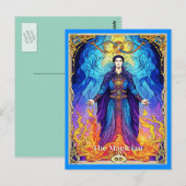 Postale Carte de Tarot Le Magicien (Devant / Derrière)