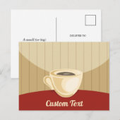 Postale Carte de tasse de café (Devant / Derrière)
