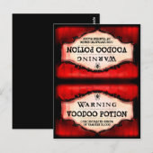 Postale Carte de tente pour aliments et boissons Halloween (Devant / Derrière)