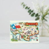 Postale Carte de Texas Salutation (Debout devant)