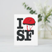 Postale carte de transmission ihelmetSF (Debout devant)