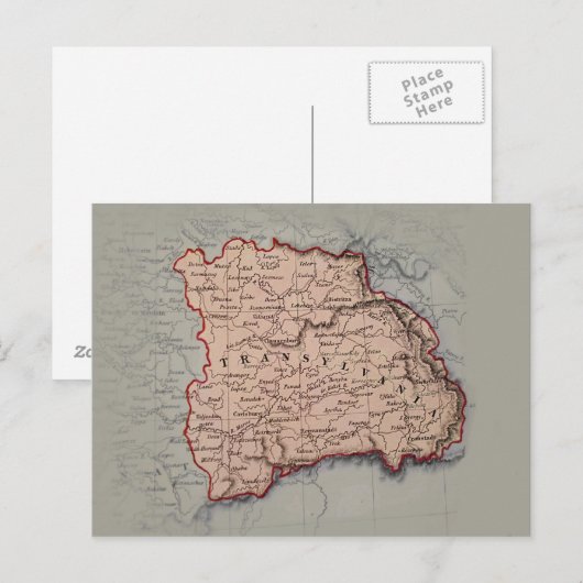 Postale Carte de Transylavanie (Devant / Derrière)
