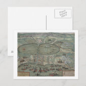 Postale Carte de Tunis, de 'Civitates Orbis Terrarum' par (Devant / Derrière)