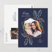 Postale Carte de vacances de la marine | de cadre de photo (Devant / Derrière)