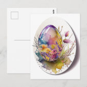 Postale Carte de vacances de Pâques (Devant / Derrière)