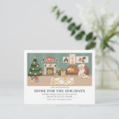 Postale Carte de vacances esthétique Weve Moved (Debout devant)