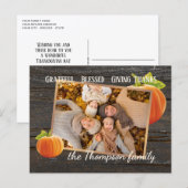 Postale Carte de vacances personnalisée Grateful Blessed G (Devant / Derrière)