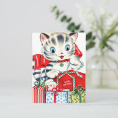 Postale Carte de vacances Retro Kitty vintage (Debout devant)
