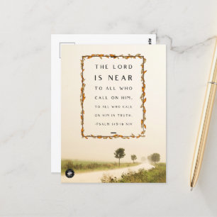 Postale Carte de verset biblique de la taille d'une carte 