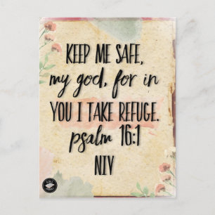 Postale Carte de verset biblique - Inspiration de Psaume 1