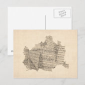 Postale Carte de Vienne Autriche Carte de Vienne (Devant / Derrière)