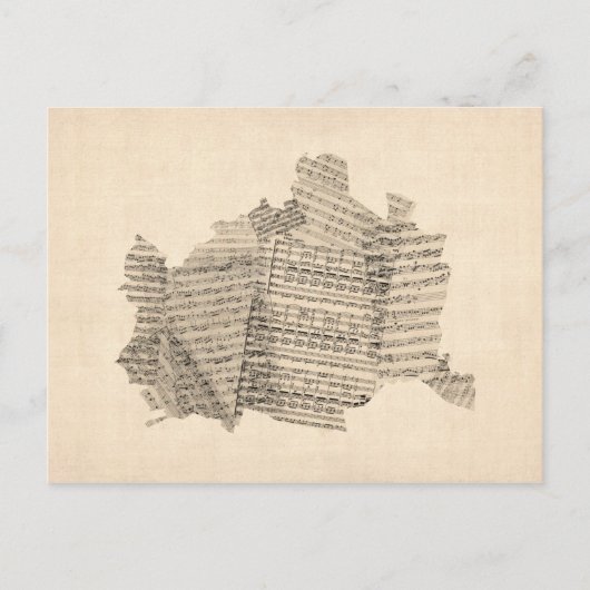 Postale Carte de Vienne Autriche Carte de Vienne (Devant)