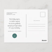 Postale Carte de ville hivernale simple et mignonne pour l (Dos)