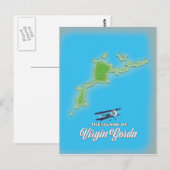 Postale Carte de Virgin Gorda (Devant / Derrière)