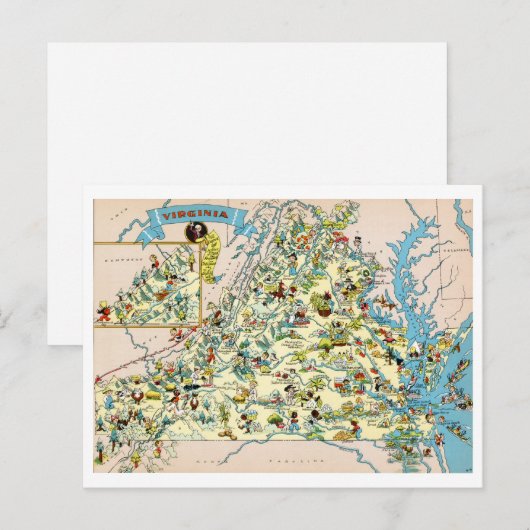 Postale Carte de Virginia Funny (Devant / Derrière)