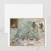 Postale Carte de Virginie 1627 (Devant / Derrière)