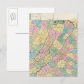 Postale Carte de Virginie, Maryland et Delaware (Devant / Derrière)