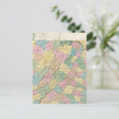 Postale Carte de Virginie, Maryland et Delaware (Debout devant)