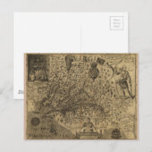 Postale Carte de Virginie par John Smith (1624) (Devant / Derrière)