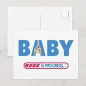 Postale Carte de visite bébé en cours (Devant / Derrière)