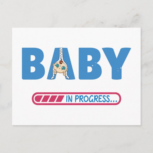 Postale Carte de visite bébé en cours (Devant)