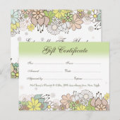 Postale Carte de visite du magasin de bons cadeaux (Devant / Derrière)