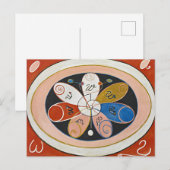 Postale Carte de visite par Hilma af Klint (Devant / Derrière)