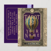 Postale Carte de visite pour entreprise de lecture de taro (Devant / Derrière)