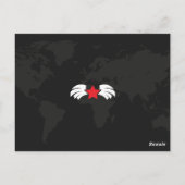 Postale Carte de visite professionnelle pour pilote modern (Dos)