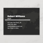 Postale Carte de visite professionnelle pour pilote modern (Devant)
