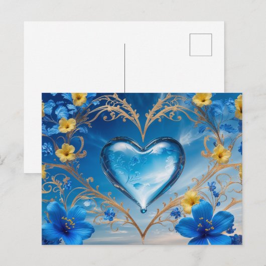 Postale Carte de vœux (Devant / Derrière)