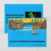 Postale carte de voeux (Devant / Derrière)