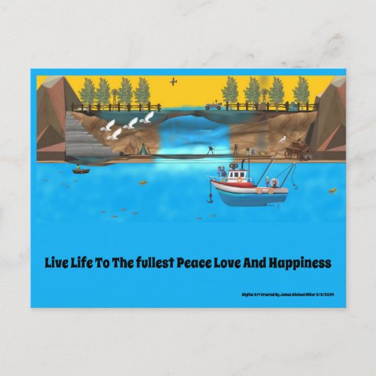 Postale carte de voeux (Devant)