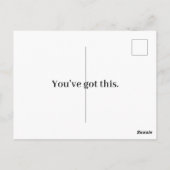 Postale Carte de voeux (Dos)