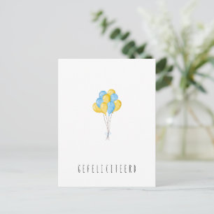 Postale Carte de voeux (10,8 cm x 14,2 cm) - Félicitations