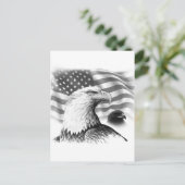 Postale Carte de voeux American Eagle (Debout devant)