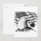 Postale Carte de voeux American Eagle (Devant / Derrière)