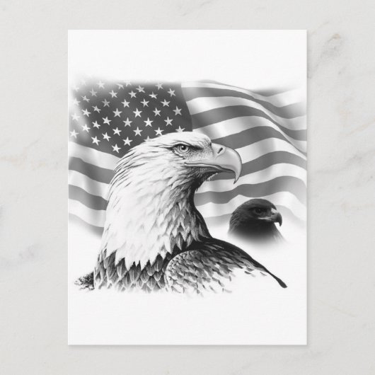 Postale Carte de voeux American Eagle (Devant)
