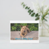 Postale Carte de voeux avec thème Chien (Debout devant)