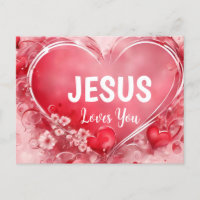 Carte de vœux biblique Jésus t'aime 3