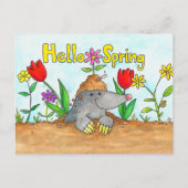 Postale Carte de vœux Bonjour Printemps par Nicole Janes (Devant)