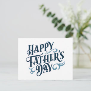 Postale Carte de vœux Bonne fête des pères