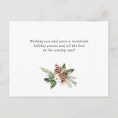 Postale Carte de voeux Budget moderne Joyeux Noël (Dos)